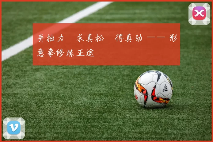 弃拙力・求真松・得真劲 —— 形意拳修炼正途