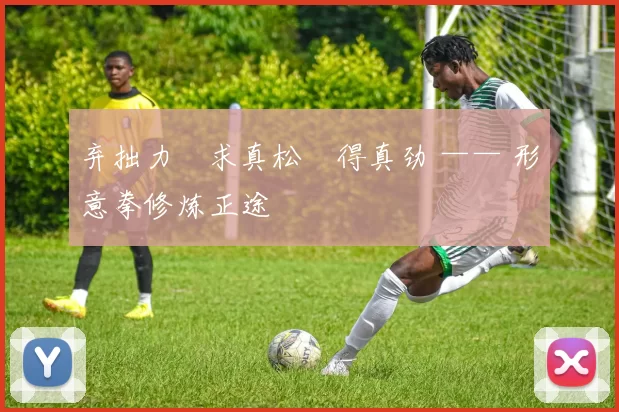 弃拙力・求真松・得真劲 —— 形意拳修炼正途