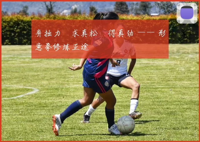 弃拙力・求真松・得真劲 —— 形意拳修炼正途