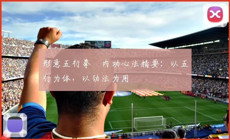 形意五行拳・内功心法精要：以五行为体，以劲法为用