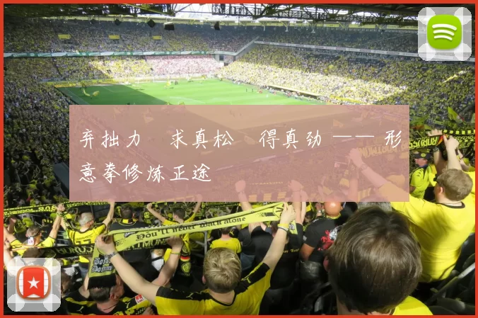 弃拙力・求真松・得真劲 —— 形意拳修炼正途