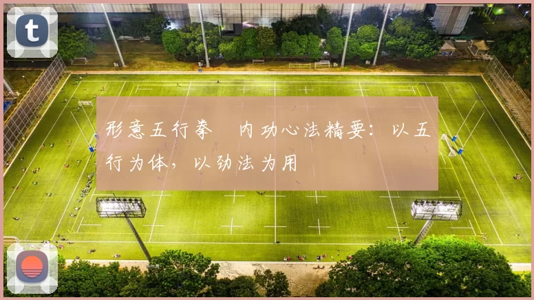 形意五行拳・内功心法精要:以五行为体,以劲法为用