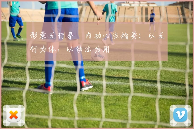 形意五行拳・内功心法精要:以五行为体,以劲法为用