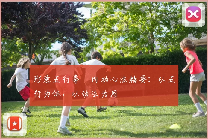 形意五行拳・内功心法精要:以五行为体,以劲法为用