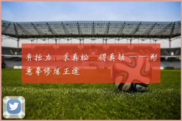 弃拙力・求真松・得真劲 —— 形意拳修炼正途