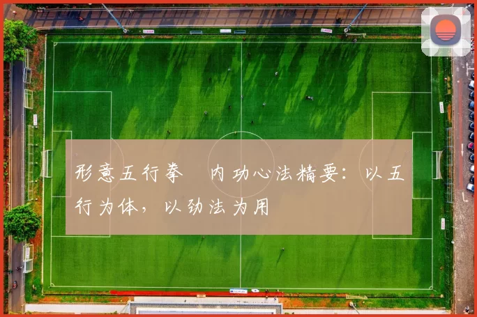 形意五行拳・内功心法精要：以五行为体，以劲法为用