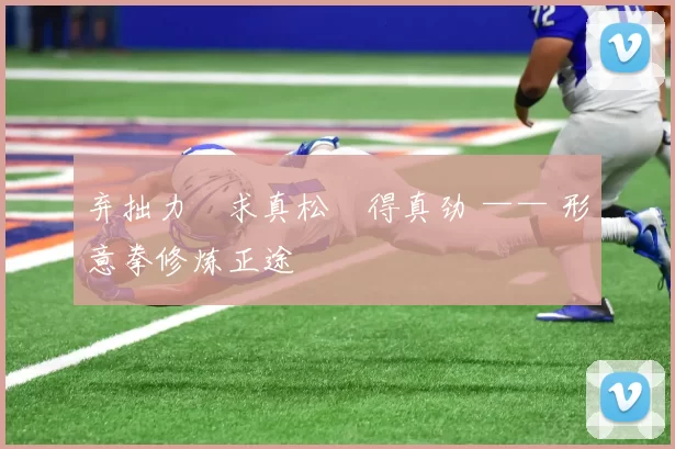 弃拙力・求真松・得真劲 —— 形意拳修炼正途