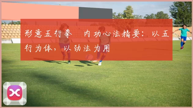 形意五行拳・内功心法精要:以五行为体,以劲法为用