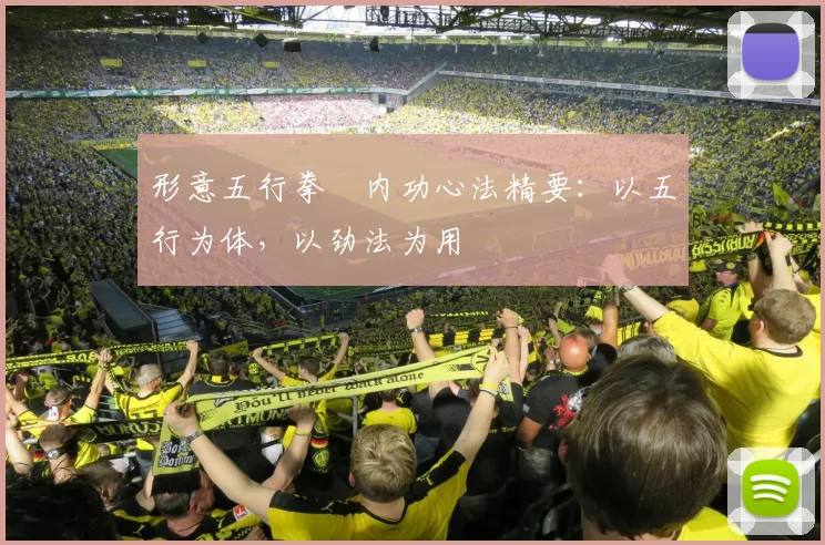 形意五行拳・内功心法精要:以五行为体,以劲法为用