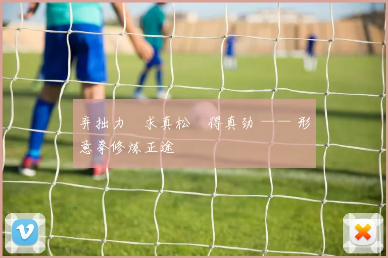 弃拙力・求真松・得真劲 —— 形意拳修炼正途