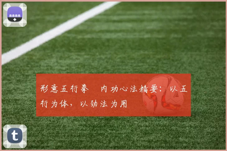 形意五行拳・内功心法精要：以五行为体，以劲法为用