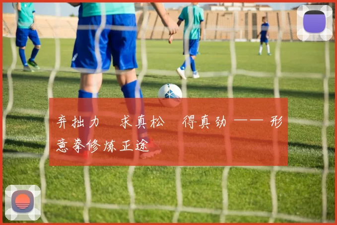 弃拙力・求真松・得真劲 —— 形意拳修炼正途