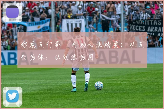 形意五行拳・内功心法精要：以五行为体，以劲法为用