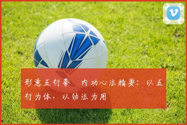 形意五行拳・内功心法精要：以五行为体，以劲法为用