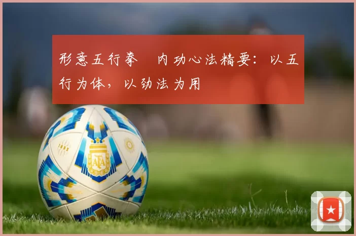 形意五行拳・内功心法精要：以五行为体，以劲法为用