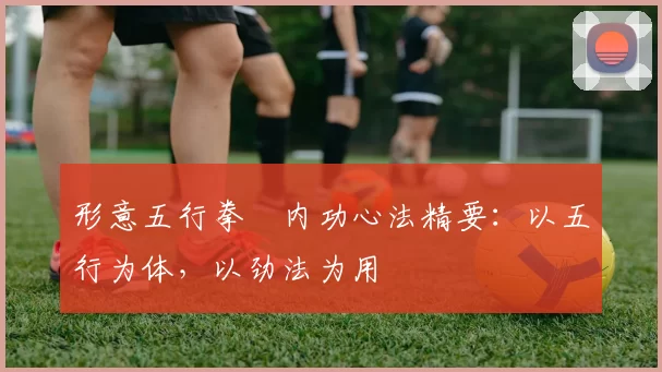 形意五行拳・内功心法精要：以五行为体，以劲法为用