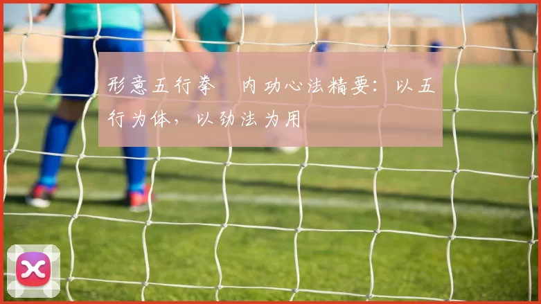 形意五行拳・内功心法精要：以五行为体，以劲法为用