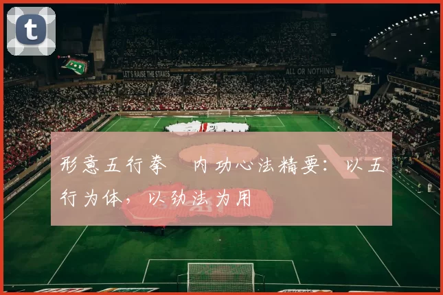 形意五行拳・内功心法精要：以五行为体，以劲法为用