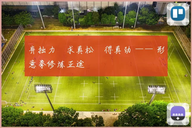 弃拙力・求真松・得真劲 —— 形意拳修炼正途