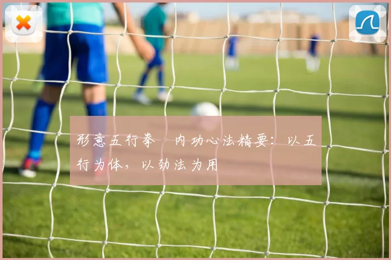 形意五行拳・内功心法精要：以五行为体，以劲法为用