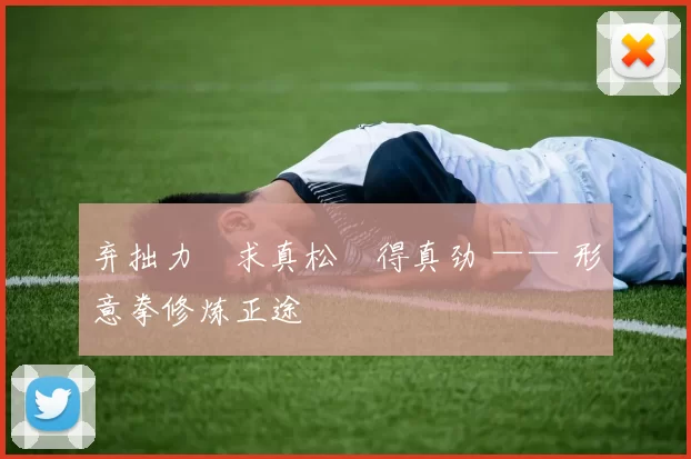 弃拙力・求真松・得真劲 —— 形意拳修炼正途