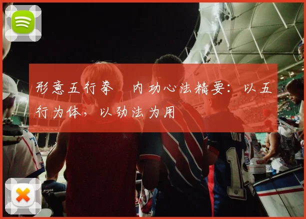 形意五行拳・内功心法精要：以五行为体，以劲法为用