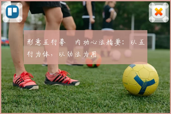形意五行拳・内功心法精要：以五行为体，以劲法为用