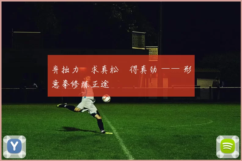 弃拙力・求真松・得真劲 —— 形意拳修炼正途