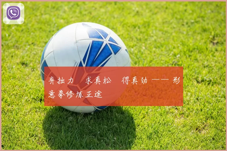 弃拙力・求真松・得真劲 —— 形意拳修炼正途