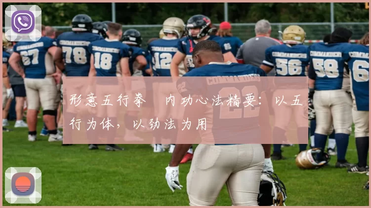 形意五行拳・内功心法精要:以五行为体,以劲法为用