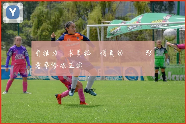 弃拙力・求真松・得真劲 —— 形意拳修炼正途