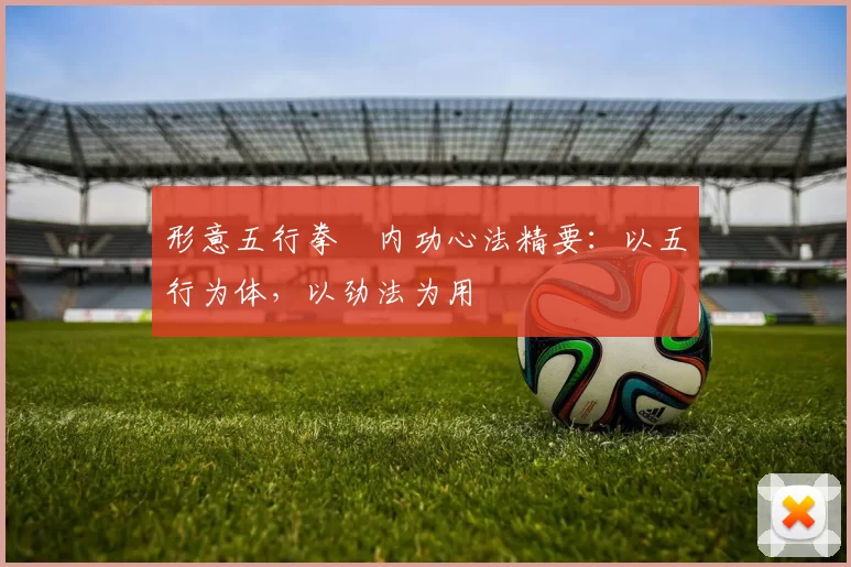 形意五行拳・内功心法精要：以五行为体，以劲法为用