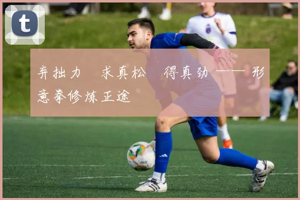 弃拙力・求真松・得真劲 —— 形意拳修炼正途