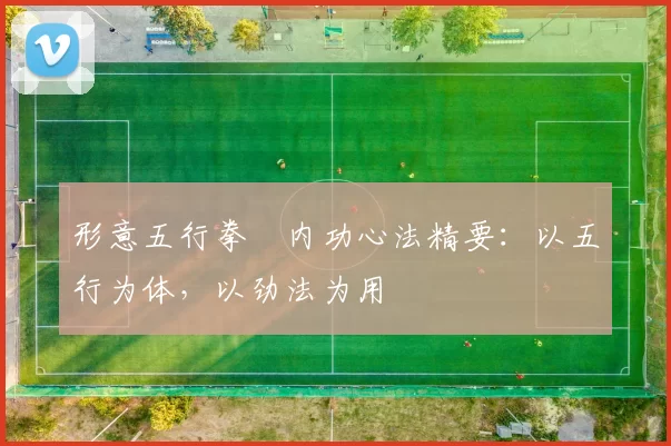 形意五行拳・内功心法精要：以五行为体，以劲法为用