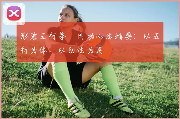 形意五行拳・内功心法精要：以五行为体，以劲法为用