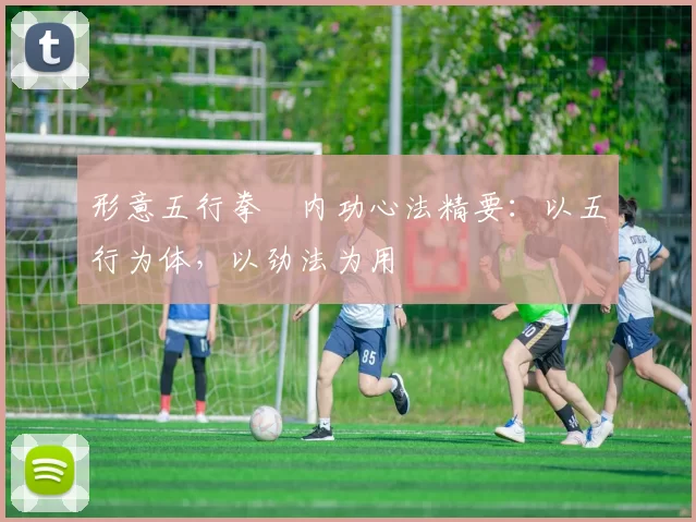 形意五行拳・内功心法精要：以五行为体，以劲法为用