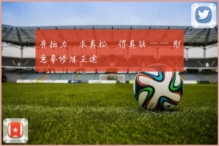 弃拙力・求真松・得真劲 —— 形意拳修炼正途