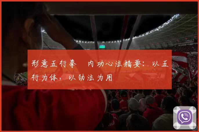 形意五行拳・内功心法精要:以五行为体,以劲法为用