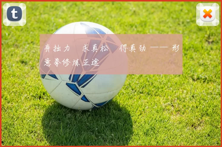 弃拙力・求真松・得真劲 —— 形意拳修炼正途