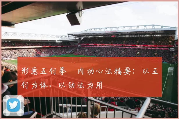 形意五行拳・内功心法精要:以五行为体,以劲法为用