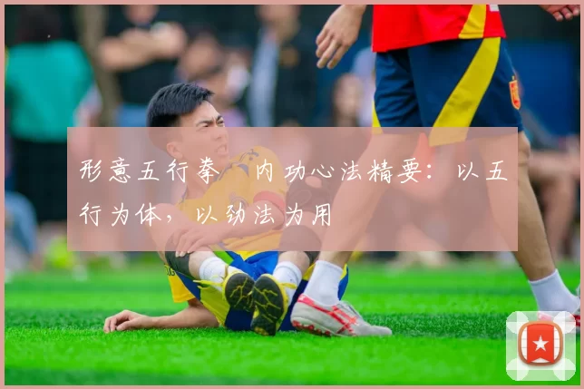形意五行拳・内功心法精要:以五行为体,以劲法为用