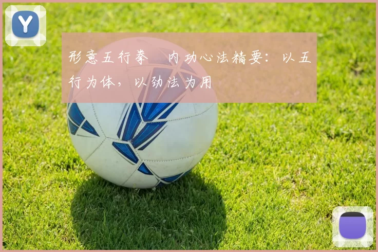 形意五行拳・内功心法精要：以五行为体，以劲法为用