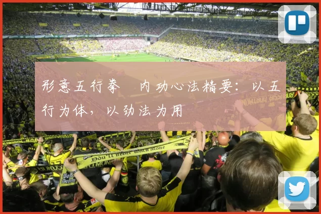 形意五行拳・内功心法精要：以五行为体，以劲法为用