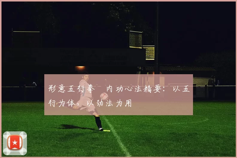 形意五行拳・内功心法精要：以五行为体，以劲法为用