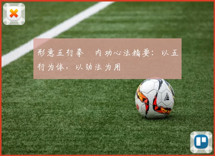 形意五行拳・内功心法精要：以五行为体，以劲法为用