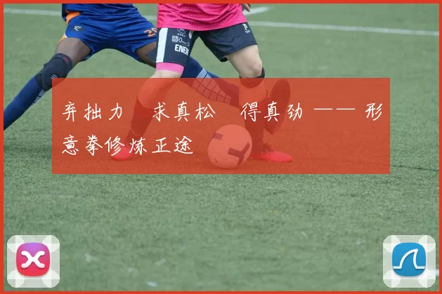 弃拙力・求真松・得真劲 —— 形意拳修炼正途