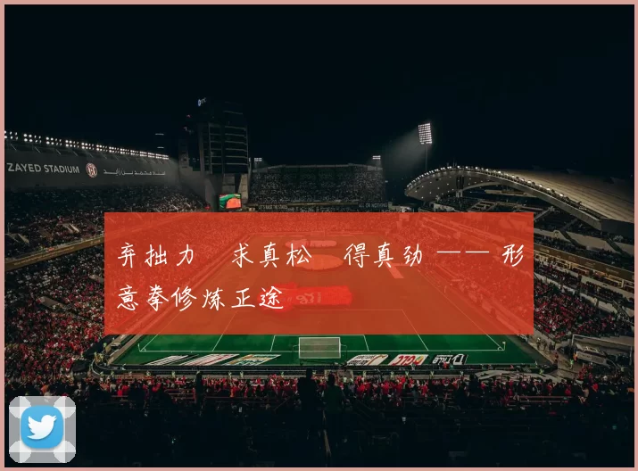 弃拙力・求真松・得真劲 —— 形意拳修炼正途