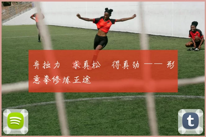 弃拙力・求真松・得真劲 —— 形意拳修炼正途