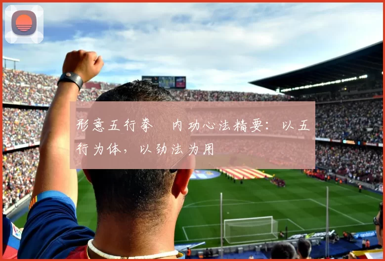 形意五行拳・内功心法精要：以五行为体，以劲法为用