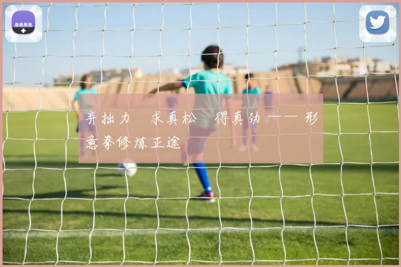 弃拙力・求真松・得真劲 —— 形意拳修炼正途